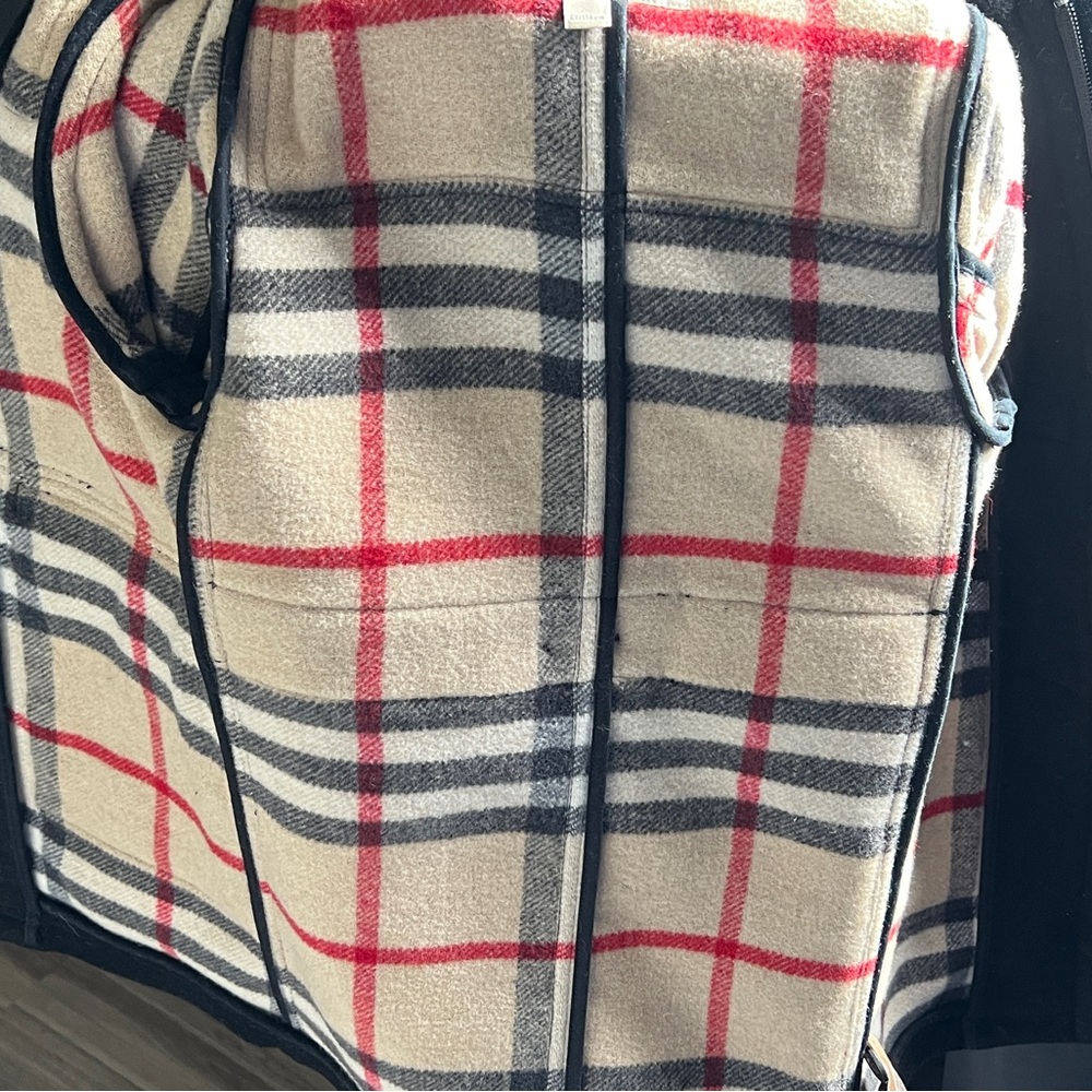 Burberry Kids Plaid Jacket - Red, Black, Cream